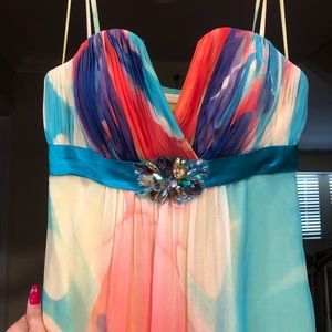 Multi colored formal dress